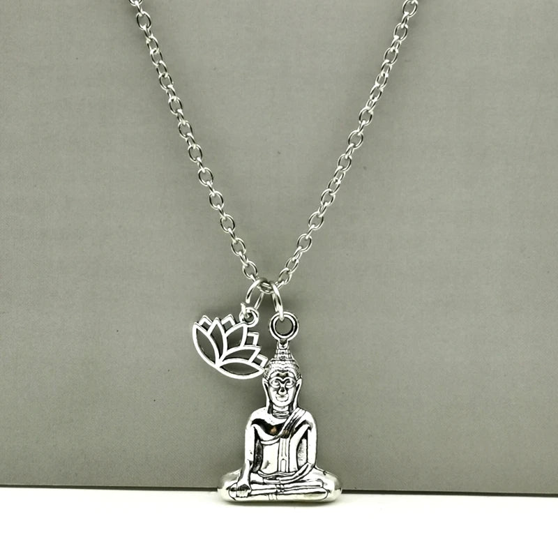 Lotus Flower Pendant Necklace | Elegant Zen Jewellery for Women & Men