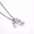 Dumbbell Pendant Stainless Steel Necklace – Sports & Gym Gift