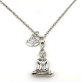 Lotus Flower Pendant Necklace | Elegant Zen Jewellery for Women & Men
