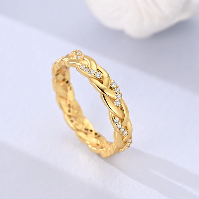 925 Sterling Silver LOVE Wedding Ring | Sparkling Zircon Engagement Ring for Women