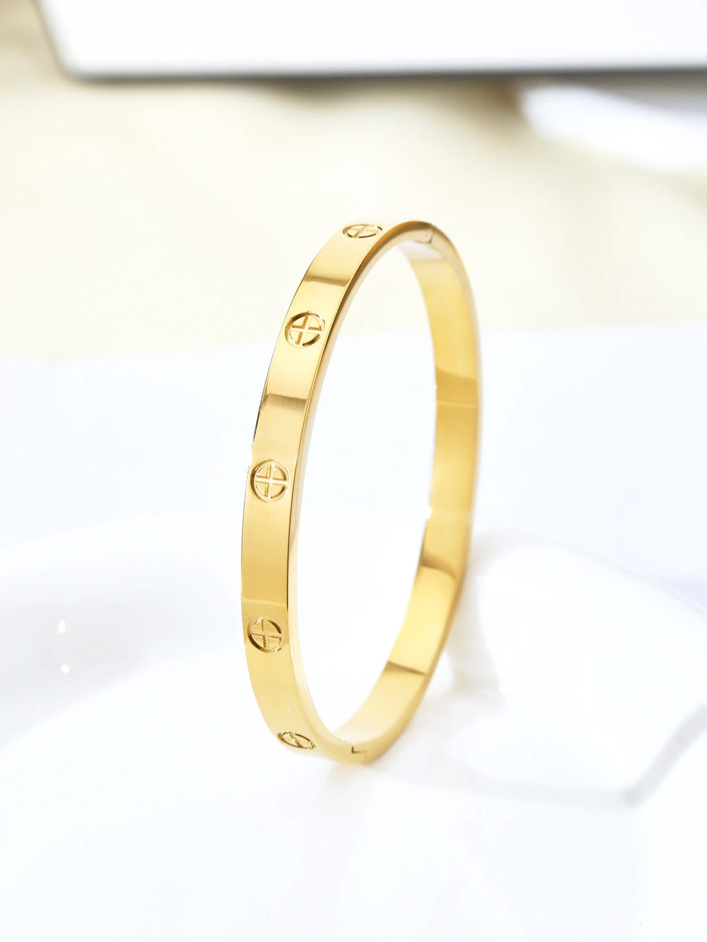 18K Gold-Plated Stainless Steel Ladies' Bracelet
