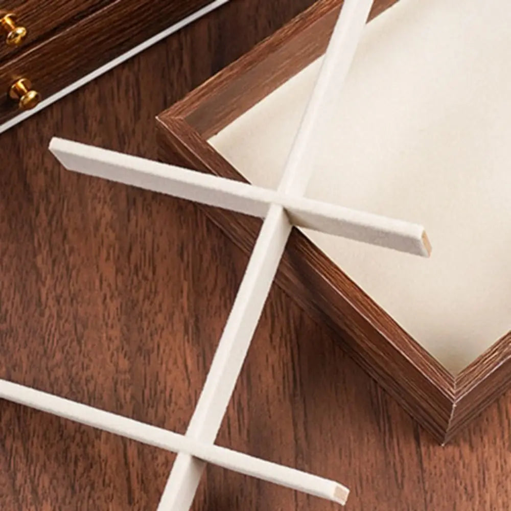 Multi-Layer Wooden Jewellery Box | Transparent Window Storage Case for Rings, Necklaces & Earrings