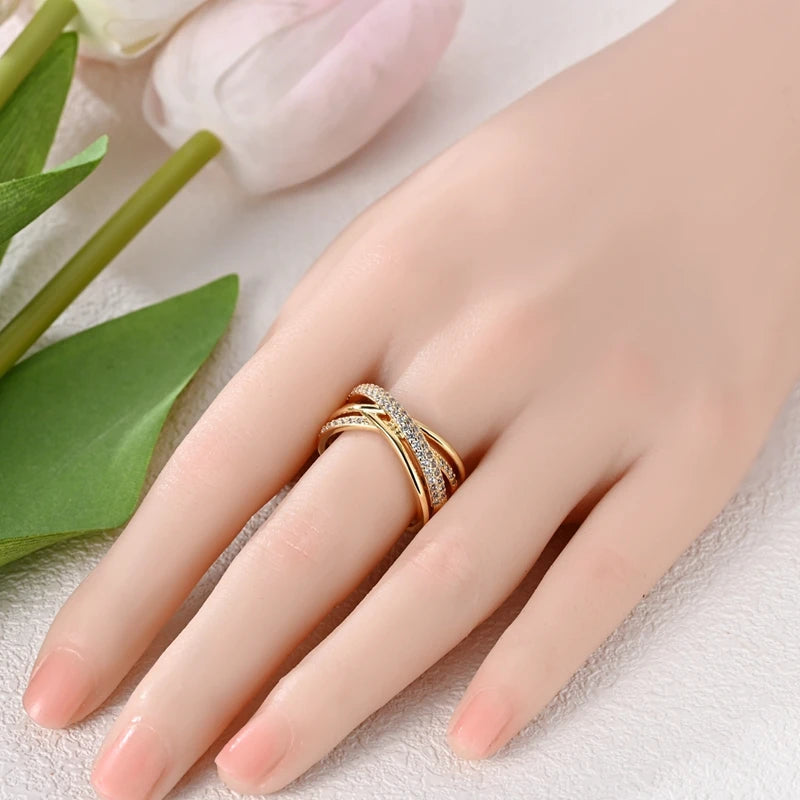 925 Sterling Silver LOVE Wedding Ring | Sparkling Zircon Engagement Ring for Women