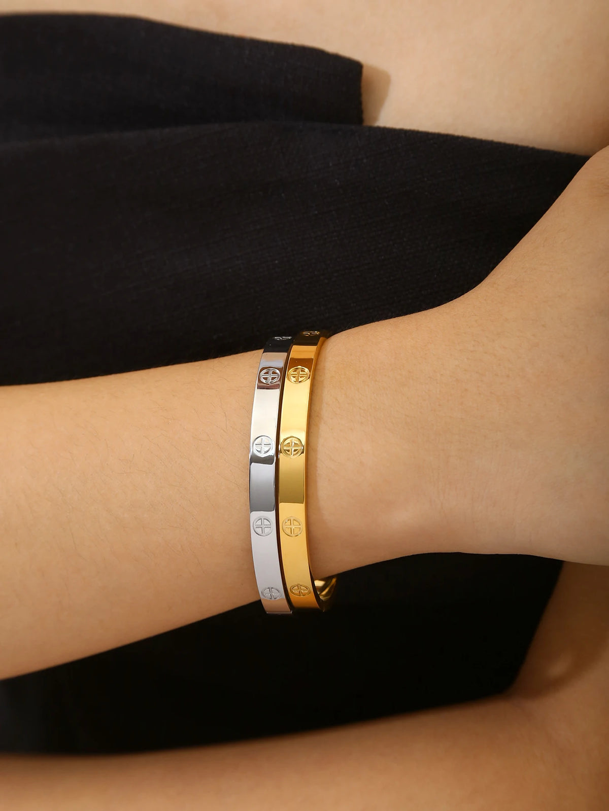 18K Gold-Plated Stainless Steel Ladies' Bracelet