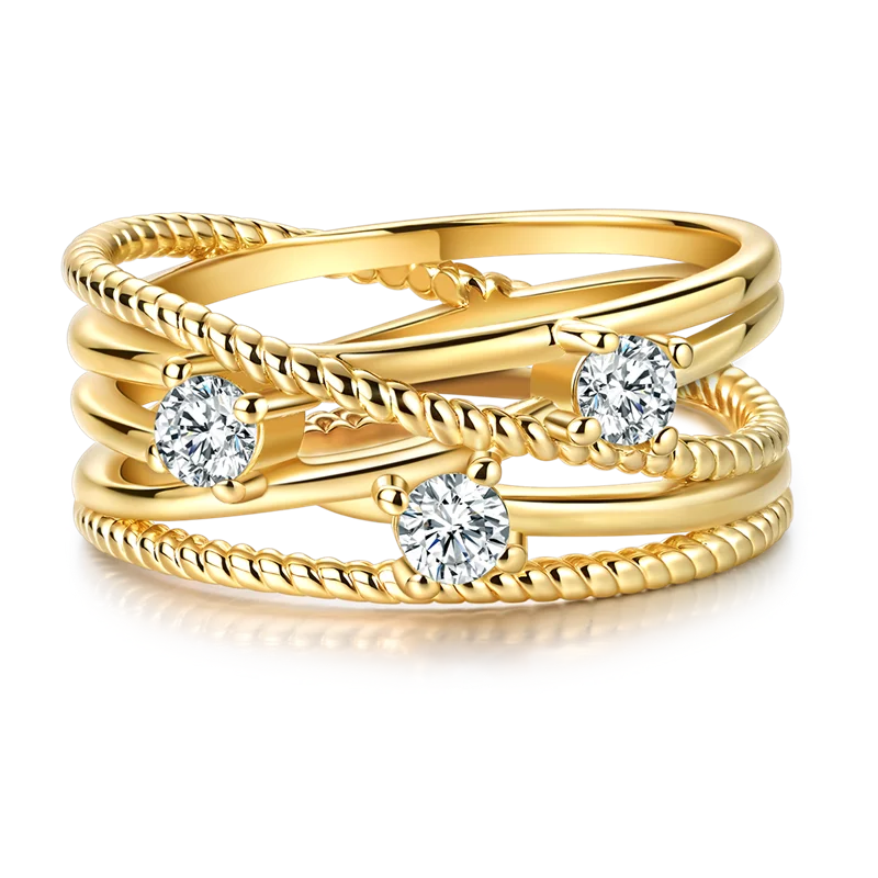 925 Sterling Silver LOVE Wedding Ring | Sparkling Zircon Engagement Ring for Women